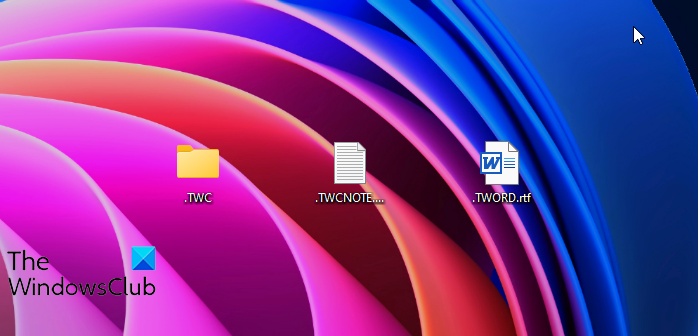 How to create a folder name starting with Dot in Windows 11/10 create-a-folder-name-starting-with-dot.png