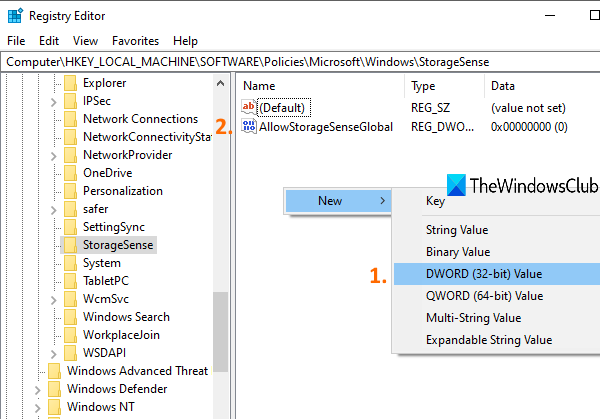How to Disable Storage Sense in Windows 10 create-AllowStorageSenseGlobal-DWORD-value.png
