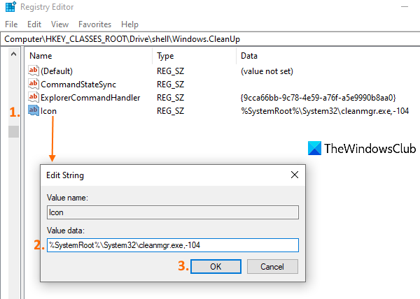 How to add Disk Cleanup to right-click context menu of hard drives in Windows 10 create-Icon-String-Value.png