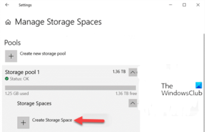 How to Create Storage Space for Storage Pool in Windows 10 Create-Storage-Space-for-Storage-Pool-via-Settings-app-300x193.png