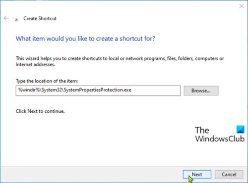 How to create System Restore shortcut in Windows 10 Create-System-Protection-shortcut-500x370.jpg