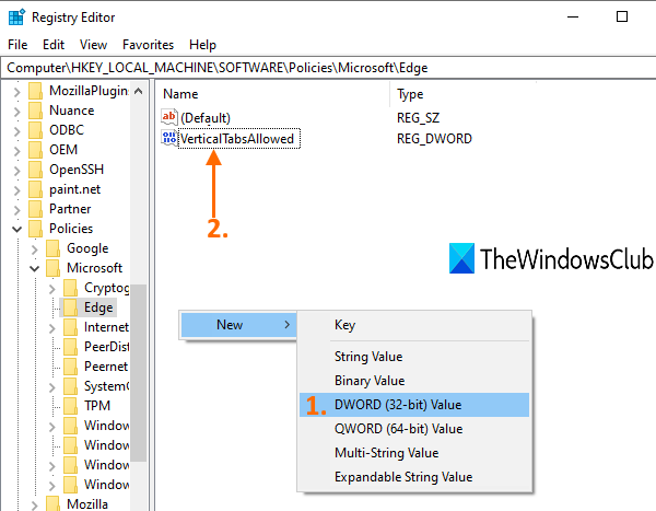Disable Vertical Tabs in Microsoft Edge using Registry in Windows 10 create-VerticalTabsAllowed-DWORD-value.png