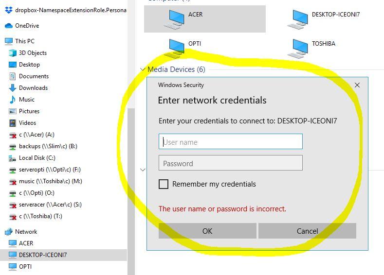 Credentials Login issue on new computer added to small Win 10 network credentialsinspiron1907.JPG.d985fa19a068742301bc9d7f6df08cb7.jpg