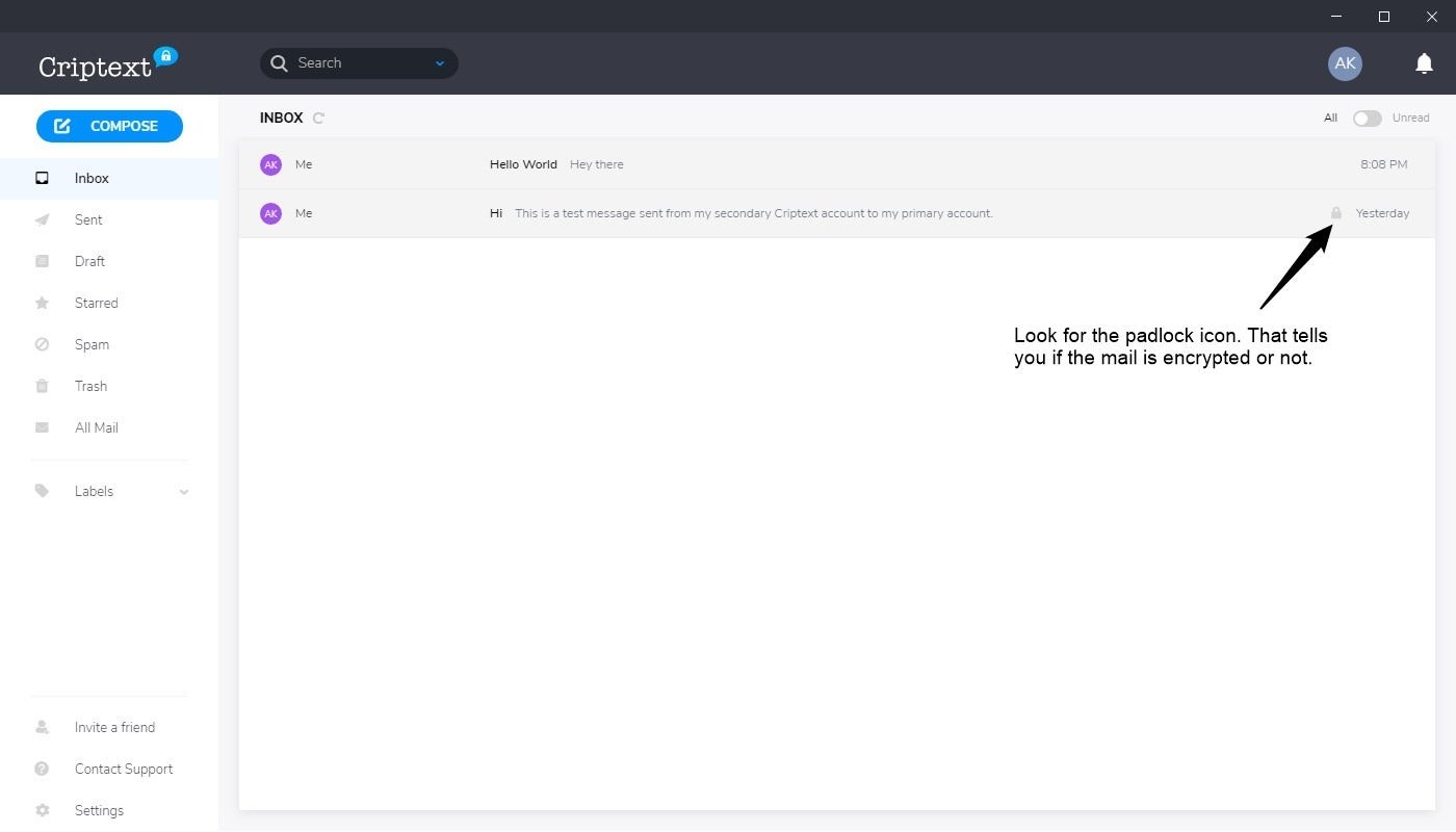 Criptext is a free encrypted email service with open source apps for Windows, Linux, macOS,... Criptext-desktop-app.jpg