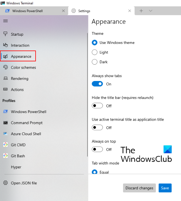 Windows Terminal Tips and Tricks customize-windows-terminal-appearance.png