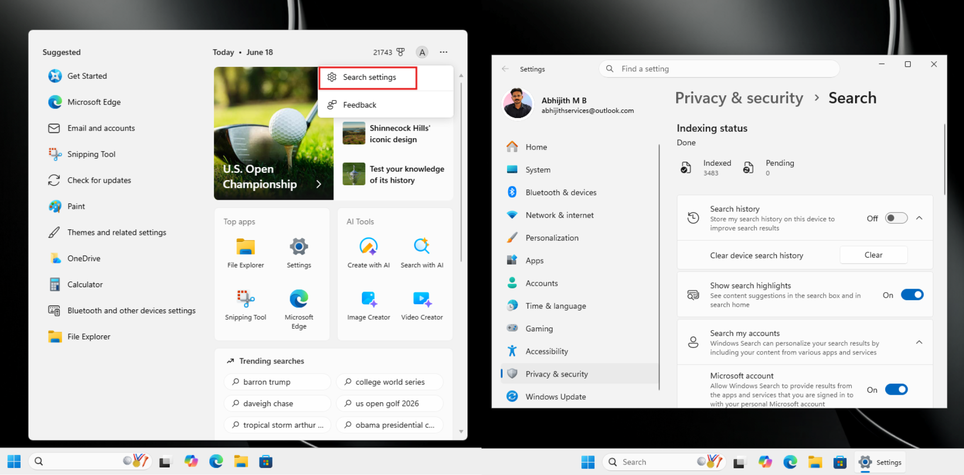 Sorry Microsoft, Windows 10 taskbar is still better than Windows 11, and here’s why Customizing-Search-settings-in-Windows-11-e1781794204655.png