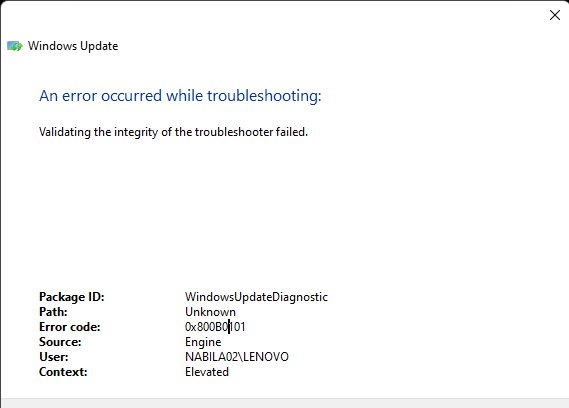 validating the integrity of the troubleshooter failed error 0x800B0101 d03f1d51-46c4-4dc1-a179-7e20b02c48a0?upload=true.png