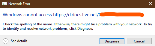 Not able to Map Network Drive to OneDrive -cannot access error d05c50bd-654b-47bb-8197-f59760c65f7f?upload=true.png