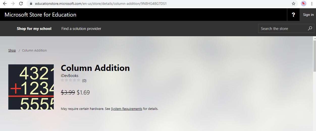 Admin account unable to add an app to Microsoft Store for Education d06ecdb7-1afb-47cd-a8fe-714bfca1a5cf?upload=true.png