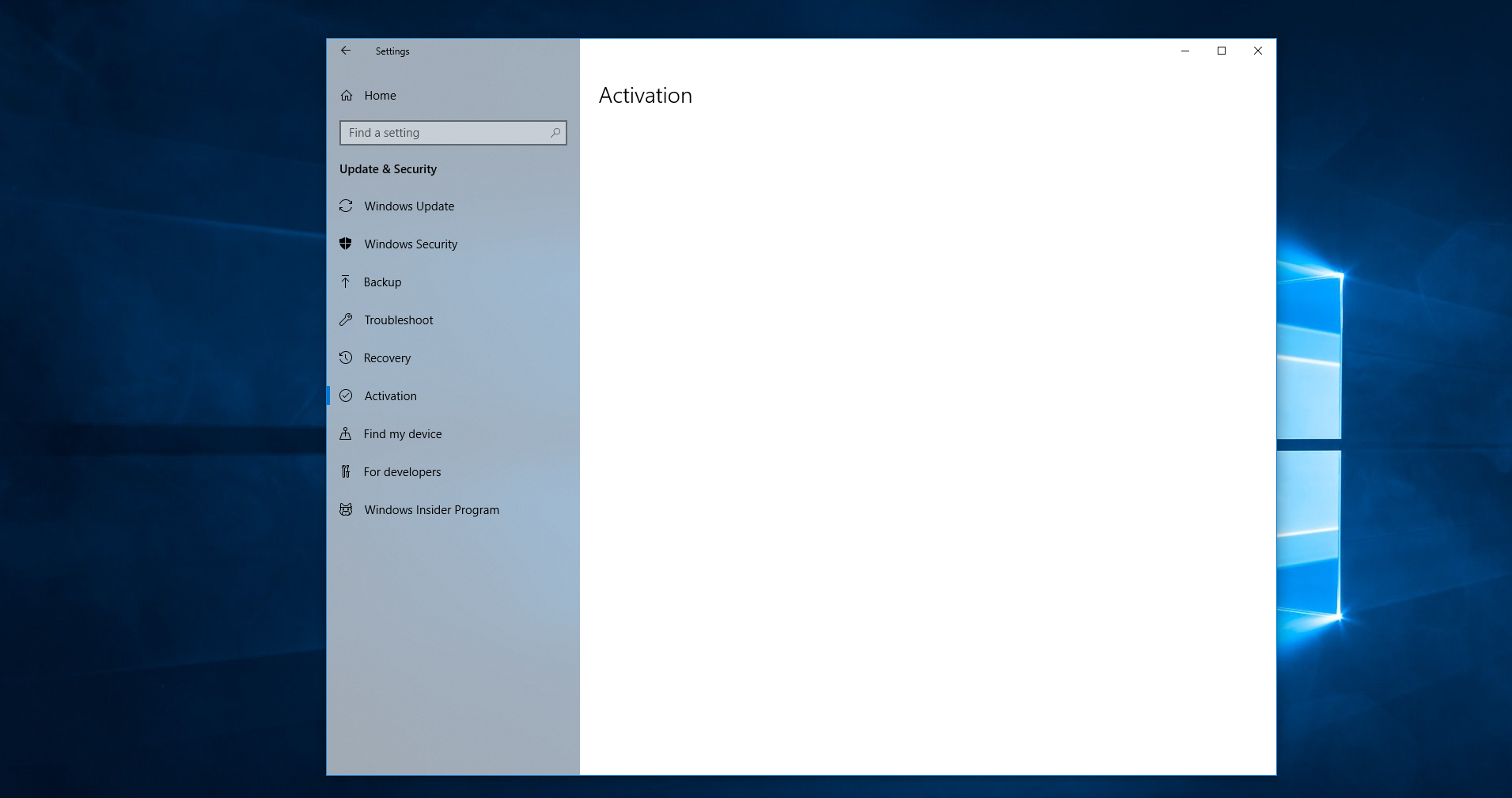 Windows activation screen in settings is blank, blue activation screen pops up repeatedly d0eadaac-6bfd-4afa-85d6-4b13e5c18b05?upload=true.png