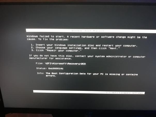i keep getting this error code on my custom build pc when i boot up: Error 0xc0000428,... d0f57f2f-78e3-4db5-9f1d-aa7653b535f9?upload=true.jpg