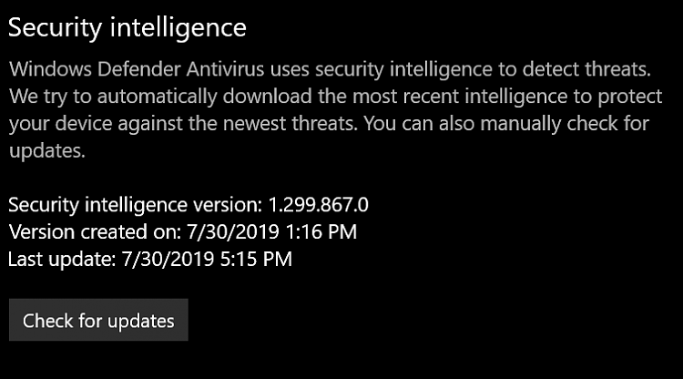 Issues with Defender Security Intelligence updates d1564521982t-security-intelligence-update-windows-defender-antivirus-kb22676-2019-07-30_17h18_09.png