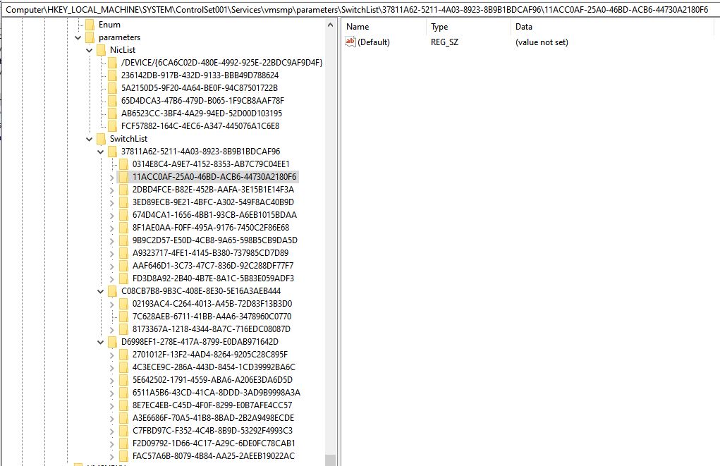 “Hyper-V-VmSwitch EVENT ID 15 Failed to restore configuration for port” upon updating 2004 d19b32e9-47ac-49b6-a70f-e76667fc5f32?upload=true.jpg