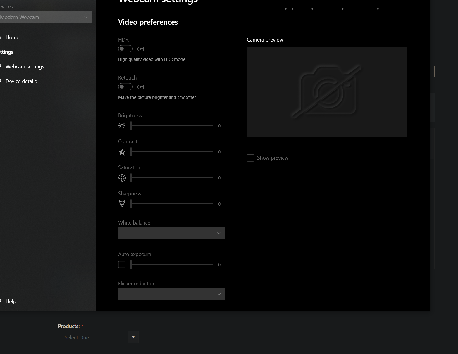 Microsoft Modern Webcam is not recognized in MS Accessory Center app d1a0bbe2-1dee-4c6c-8060-24268206a0d3?upload=true.png