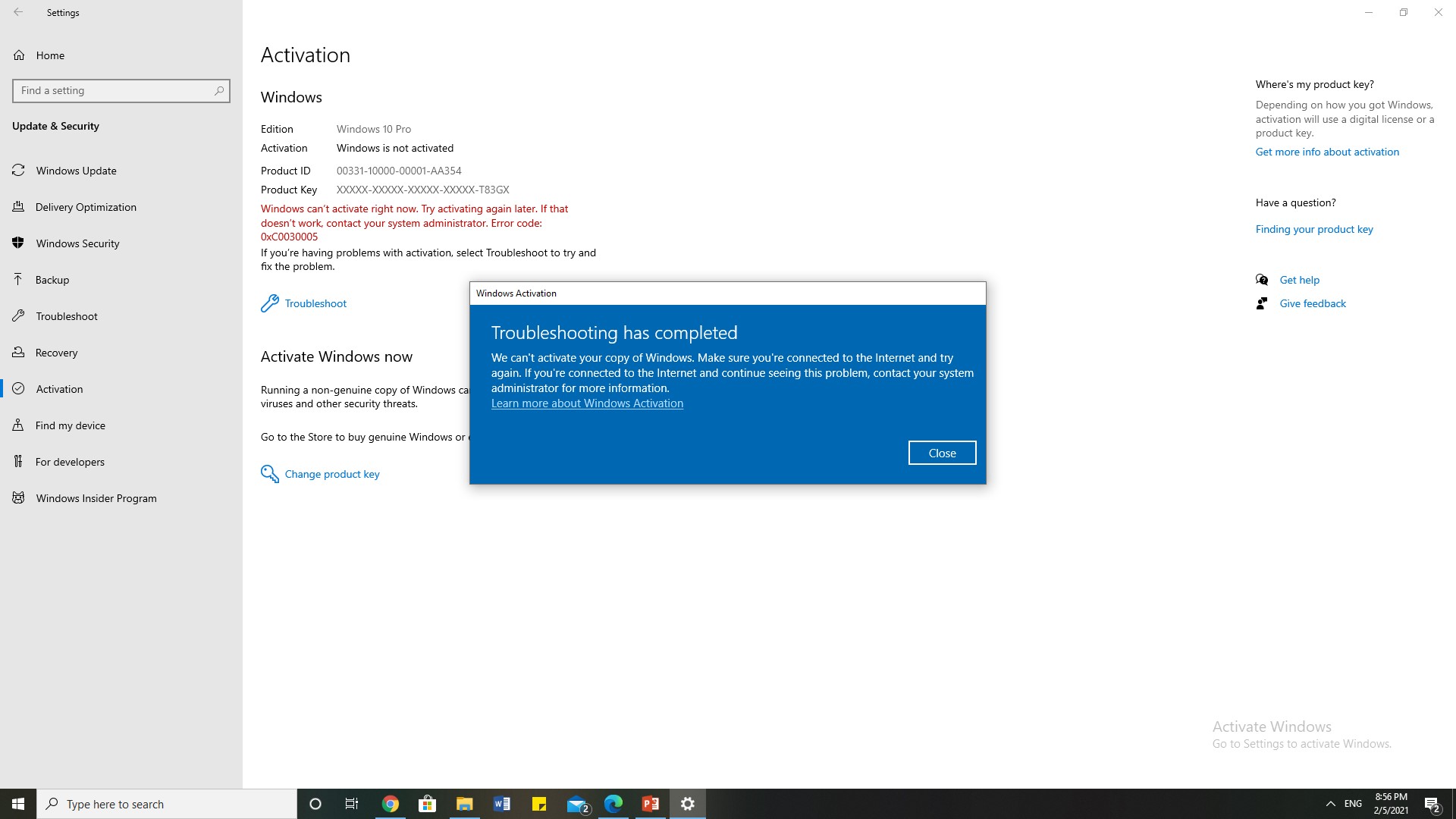 Error Code: 0xC0030005 with my windows 10 d24b5b2e-c0a6-43d4-8b09-14b7ce462dd8?upload=true.jpg