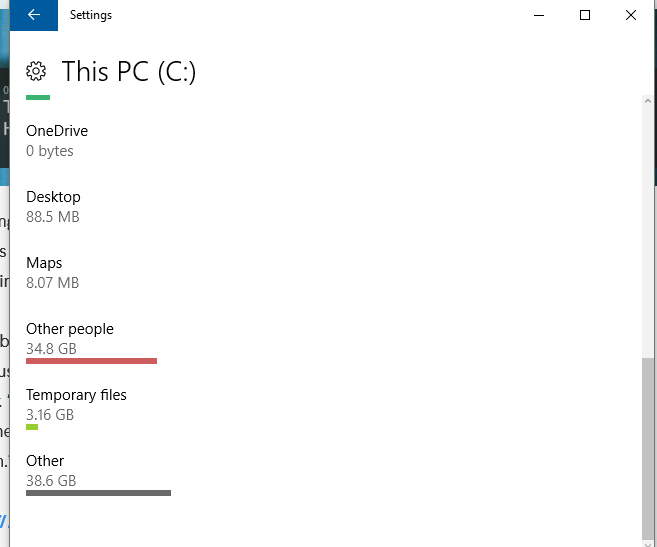 Cannot clear 89GB of disk space assigned to "Other People" d2b94a26-9e69-4a30-b00a-4bf675857ea4.png