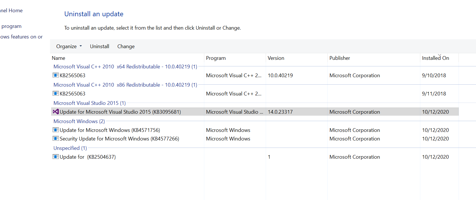 Visual studio and SQL Server are messed up after recent update KB4577266, KB4571756 Very Urgent d31f1c9c-0ffb-4706-ac0b-4ffc9fef29cf?upload=true.png