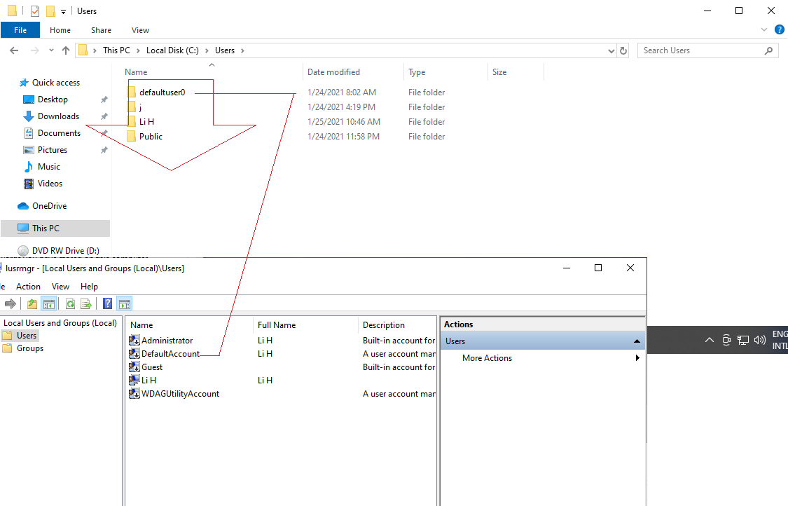 Usernames not corresponding from lusrmgr  to C:\users ? d343bc15-afde-4ca0-ba94-095eec759e0b?upload=true.png
