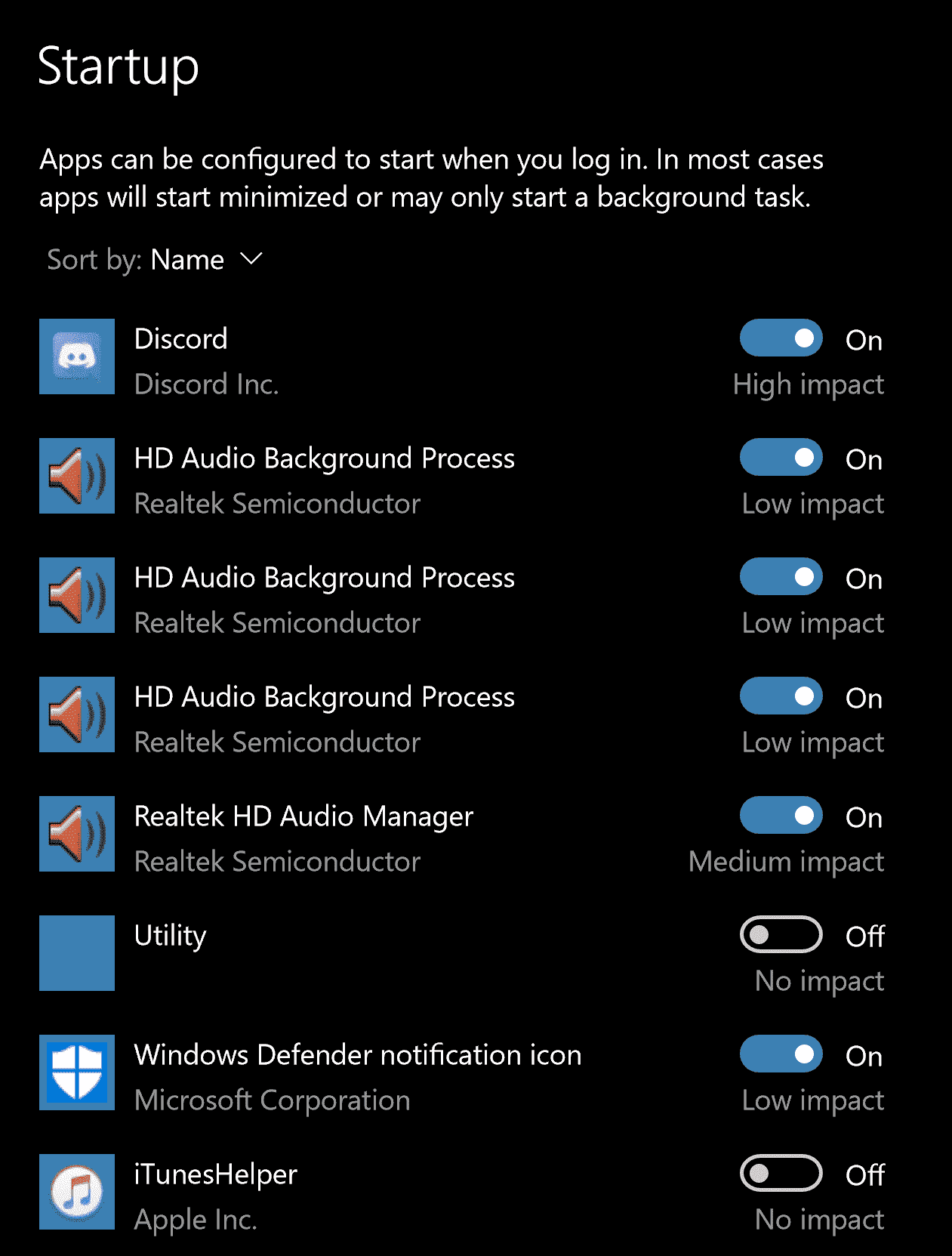 "Utility" listed in startup on Win10 d348777a-04df-4a5f-a16d-717f7d62d5ec?upload=true.png