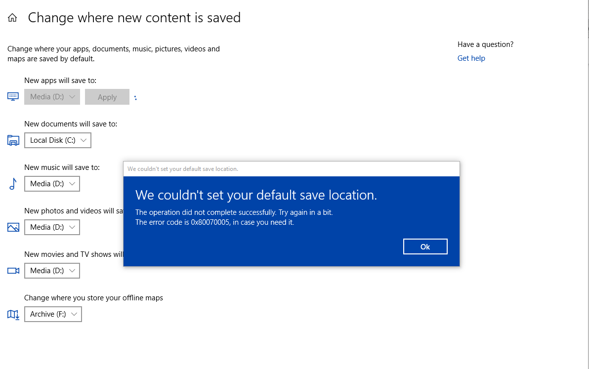 Can't set default save location to specific drive. d3b232f6-797d-4f48-a7cb-14704b717247?upload=true.png