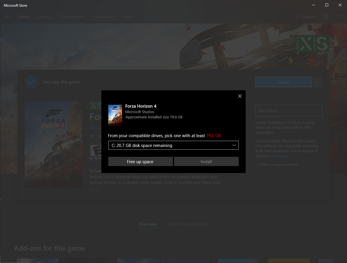 Can not install Forza Horizon 4 in D: drive d3cdd629-90f8-49a7-a2fa-5a1faace9d01?upload=true.png