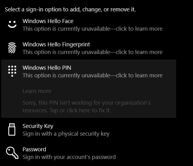 Windows Hello Pin This option is currently unavailable d3e10bd4-45c7-4991-94b6-a1835b13012a?upload=true.jpg