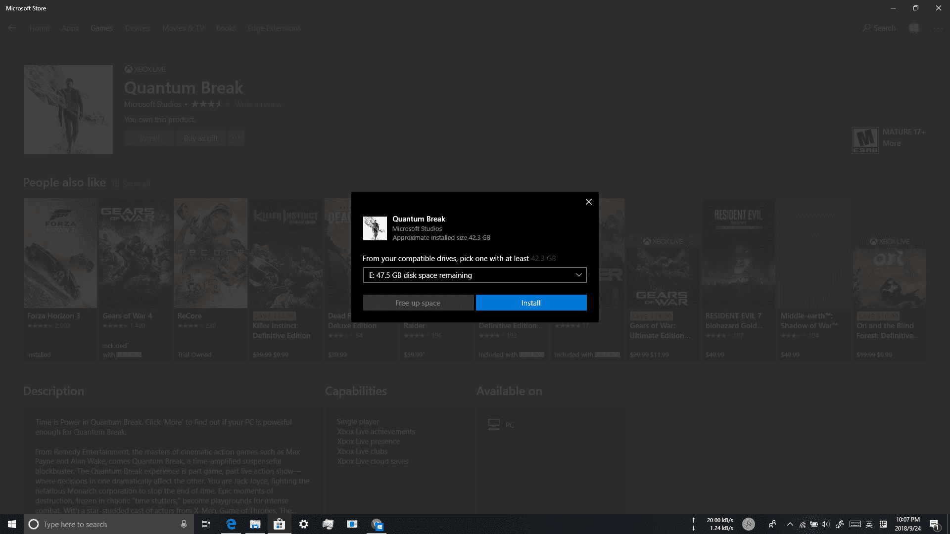 Quantum Break couldn't install despite of enough disk space d4e9792b-131c-43fb-b13d-e70197f97a85?upload=true.png