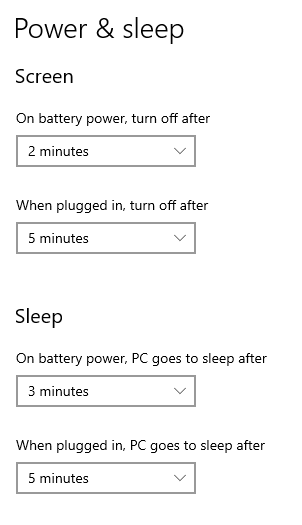 What is difference in power options between turning off screen and sleep d66fe259-d2b0-4155-b9eb-71e287b05697?upload=true.png