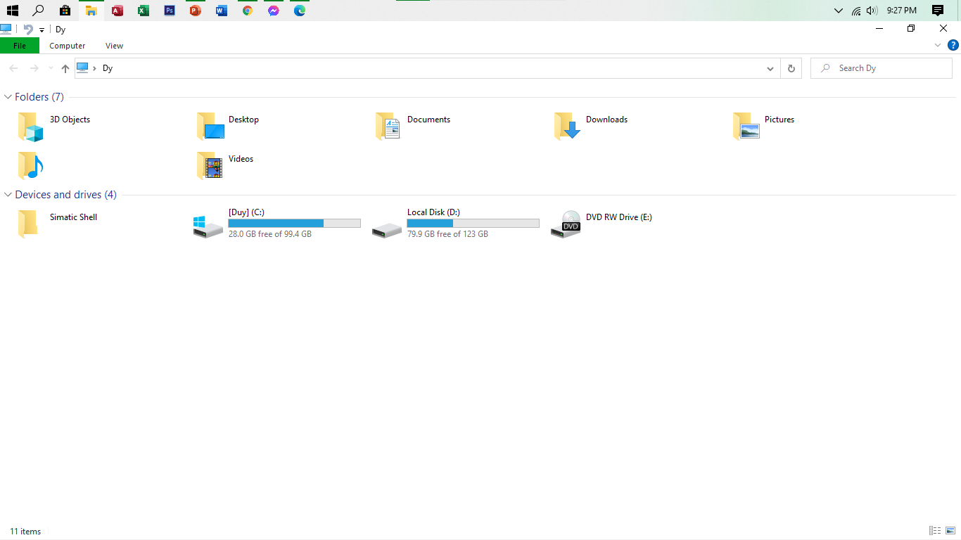 How to delete Simatic Shell Folder in Devices and drives? Please d68347cb-9744-42e1-aaea-0a23df1692c3?upload=true.png