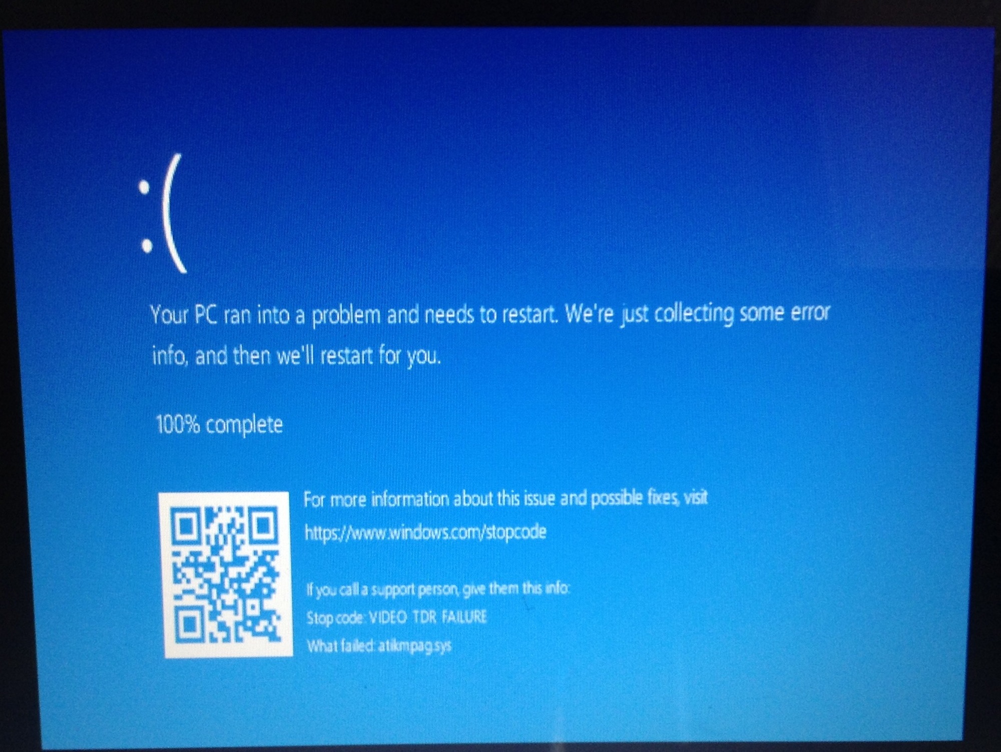 My laptop blue screens when trying to play a video d6a2bb5e-c5b0-469d-b6a8-9427b7ac4d04?upload=true.jpg