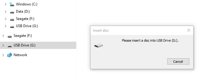 SkanDisk USB Flash Drive Showing in Explorer But W10 Asking For Disc To Be Inserted d716e946-3c6f-46ae-9671-b2a812a41403?upload=true.png