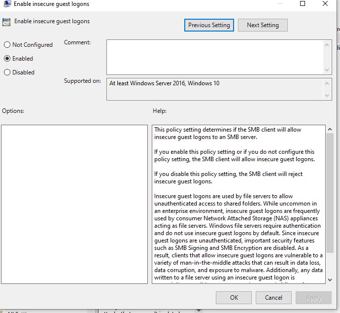 Unable to access network shares after upgrading to 2004 d71bc6bd-f0b1-4b15-9997-b805bead7ed6?upload=true.jpg
