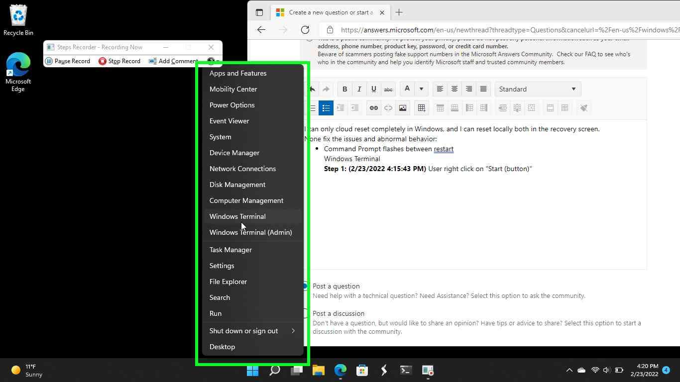 What is the difference between a Fresh Start vs Reset Both Local and Cloud based vs ISO... d77814e8-3452-499e-8a3b-4ff12fa023f9?upload=true.jpg