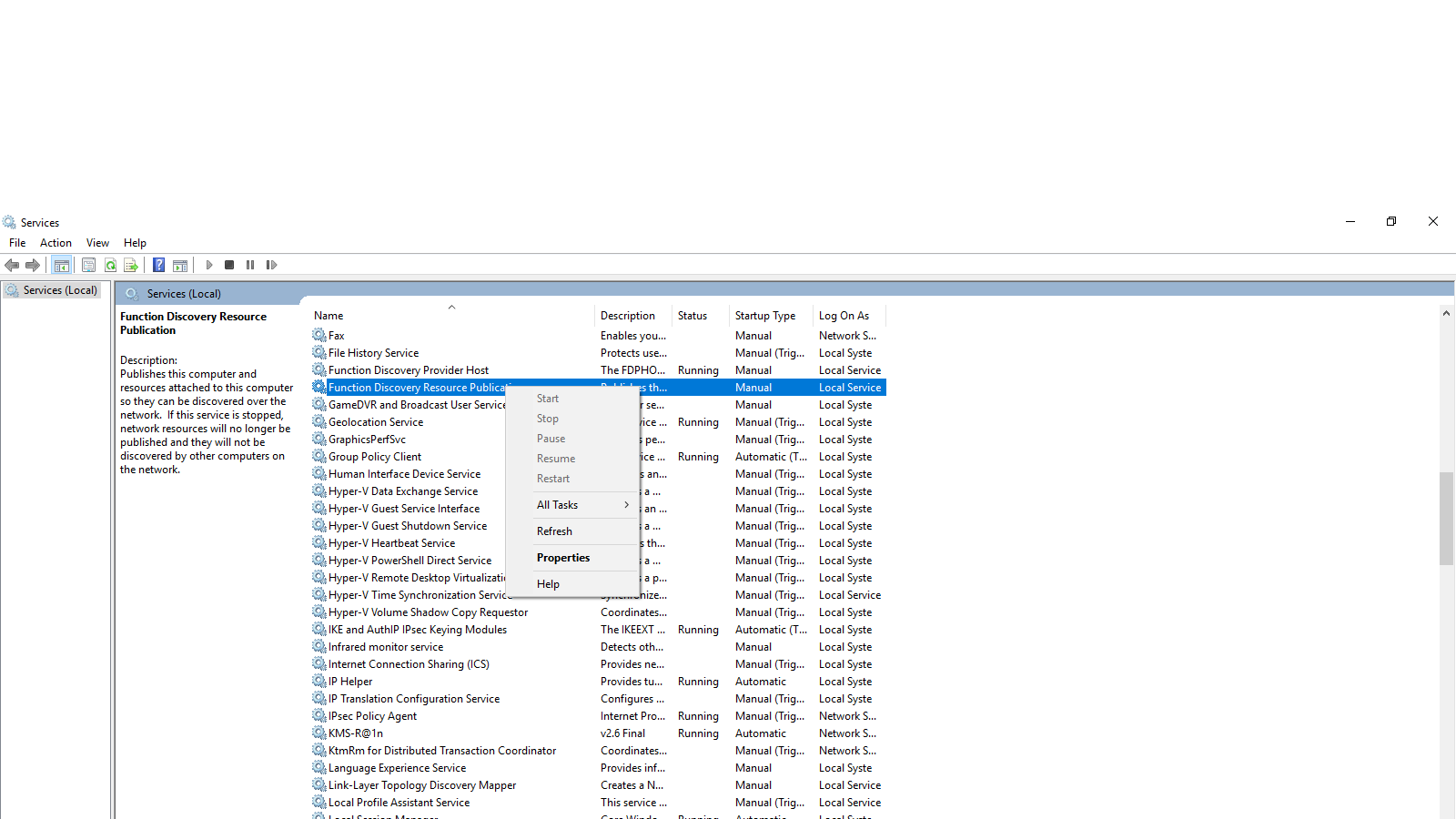 How can I start function resource discovery publication in Windows? d77bc0e9-c670-45d4-8fbf-5ec8d99ffe35?upload=true.png