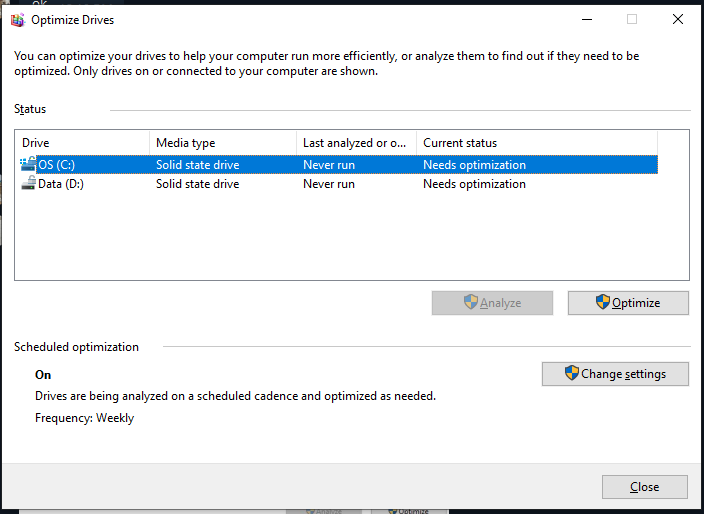 Microsoft, why don't you acknowledge Optimize Drive never run in 2004 as problem? d77e328e-0608-456c-9aed-b74bc3abf392?upload=true.png