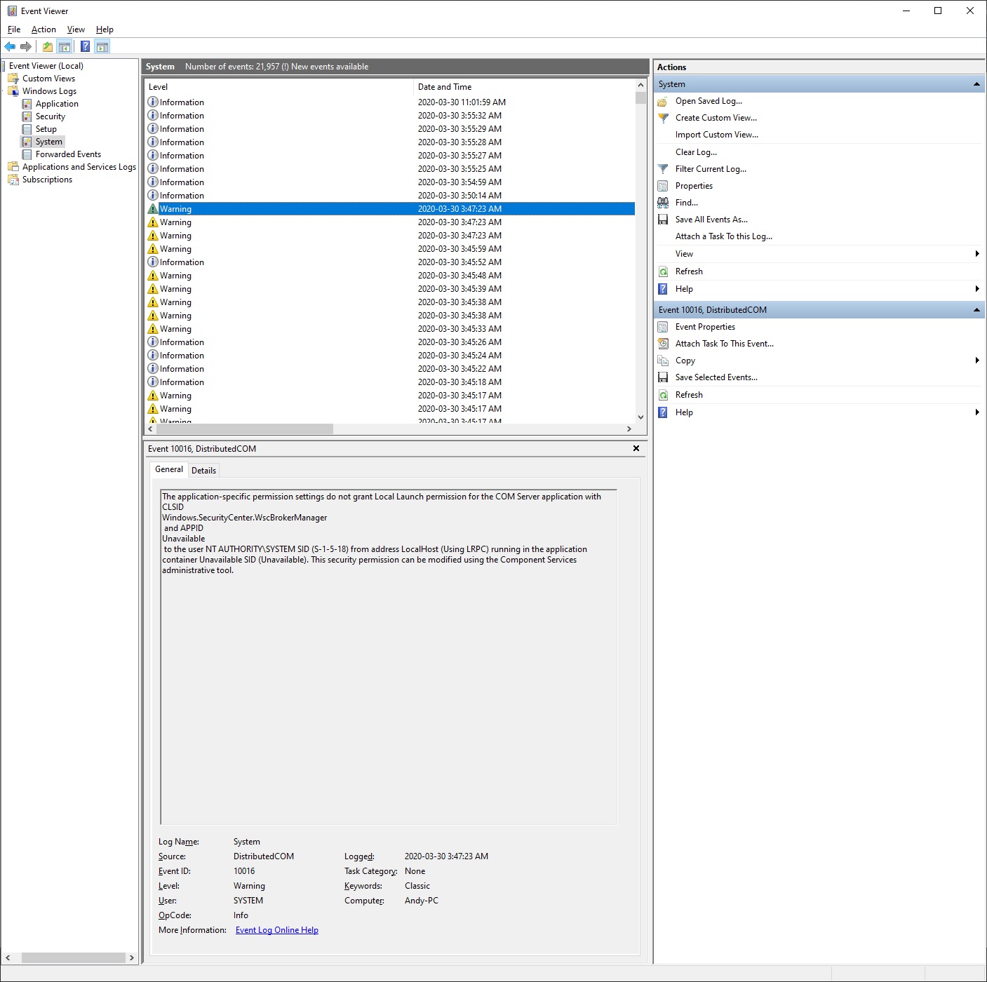 Many BSOD and DCOM Errors. Please Help d7d75ded-bd99-4ef4-8881-b1bb68765c1e?upload=true.jpg