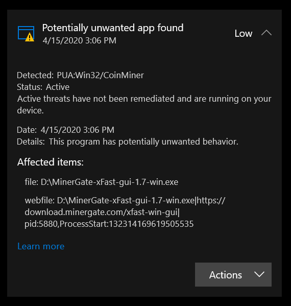 How to remove PUA:Win32/CoinMiner ? d7f4d88c-c2c5-4754-b364-eadc23ca845a?upload=true.png