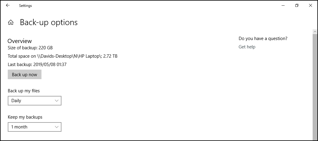Windows backup using File History d81d1bfd-de2a-4b8c-b4be-43c77638e2dc?upload=true.png