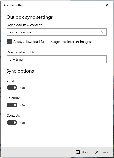 Windows Mail Advanced Mail settings DOES NOT exist??? d88a835d-95a1-42fa-a270-4c5623ab066a?upload=true.png
