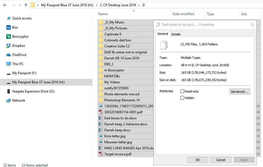 Folder properties size fluctuating and inaccurate. d8ac7f20-709f-4098-a4dd-a3f258ccca59?upload=true.jpg