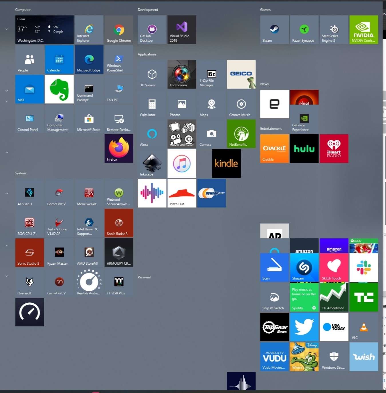 Start Menu Jumbled and Useless in Fresh Install of Windows 10 on new machine! d8d0eef4-c7b2-46fb-82ec-d1d8f9ddc84f?upload=true.jpg