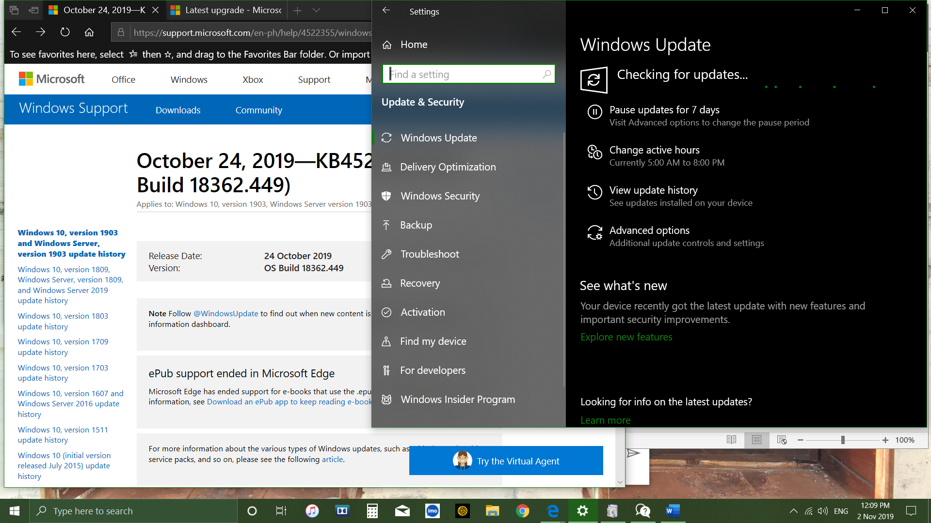 Windows 10 v1903 Quality Updates is stuck d94394ac-d6cb-4a3a-ae22-6603a4e2d9ae?upload=true.png
