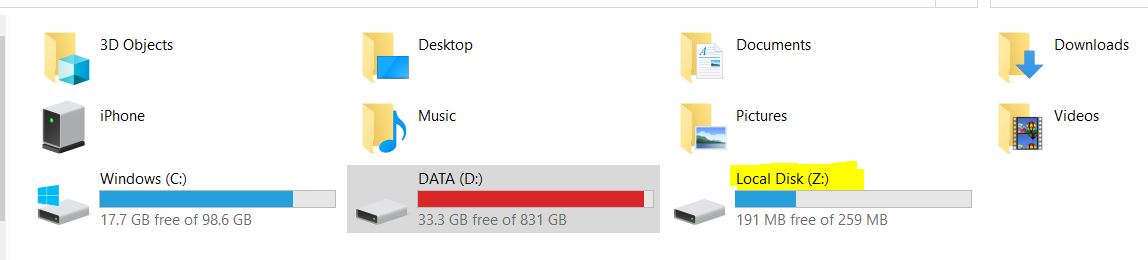 I've hidden the system drive letter in Windows 10 but the pest always comes back d982453a-33af-44a6-be70-b46ec177c19b?upload=true.jpg