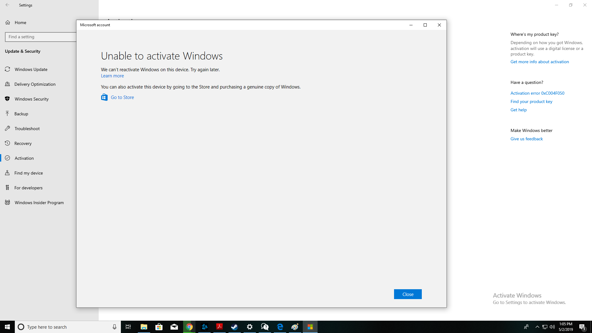 Activating after major hardware change, what am I doing wrong? d9d4cc86-52e1-406c-a48c-f45e3be8dbc4?upload=true.png