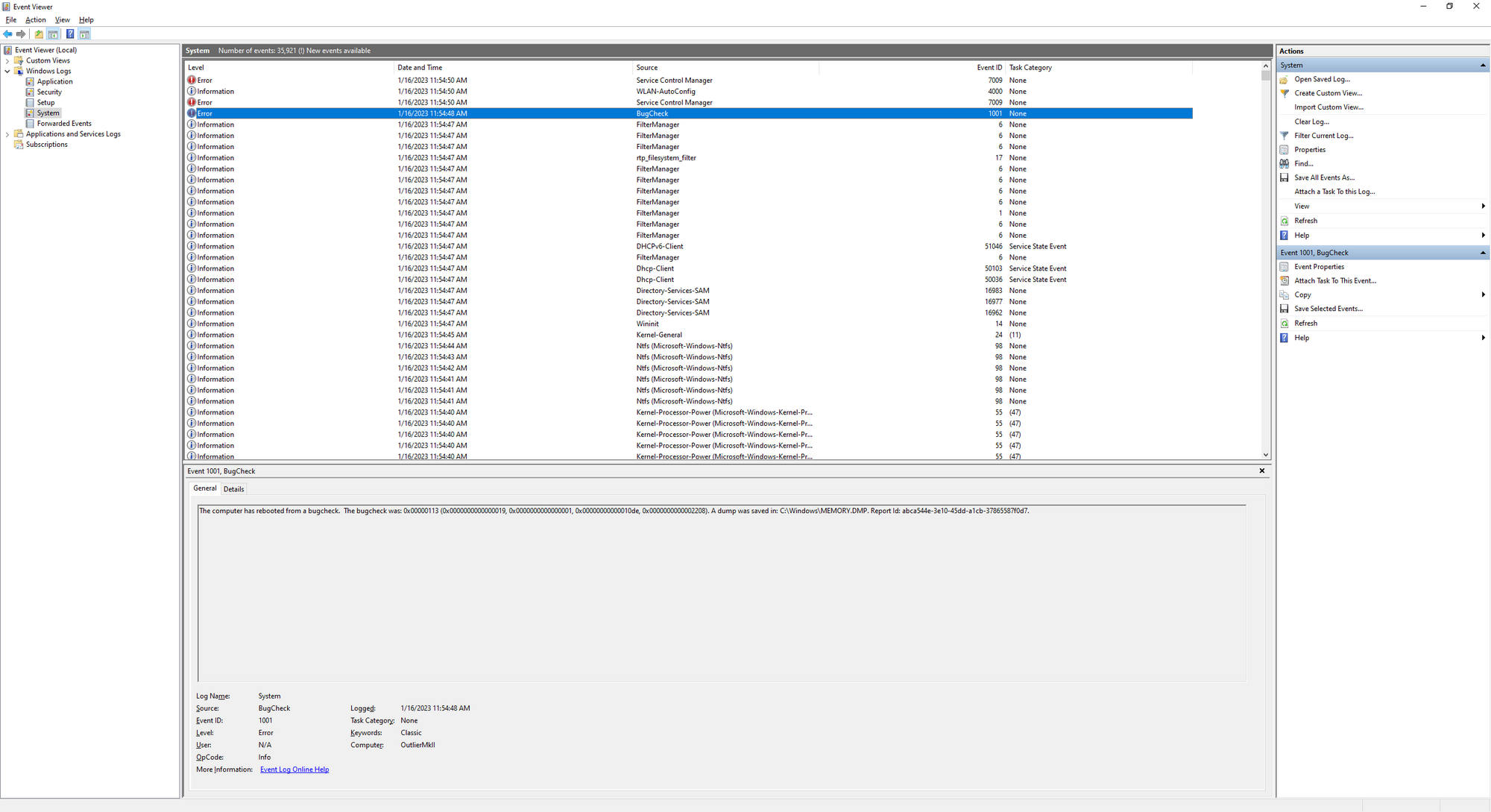 Repeated system crashes with bugcheck 0x00000113 da4bc69d-ce04-4185-981e-02de603069a0?upload=true.png