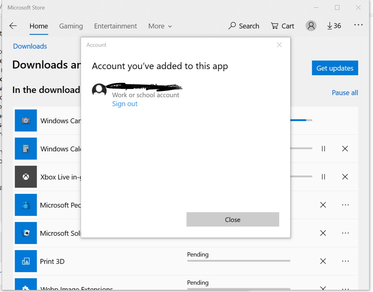 MS Store always ask to sign in, but i already sign in with Work account da77eb93-7de0-4dea-8d1b-a84b07ef03f9?upload=true.jpg