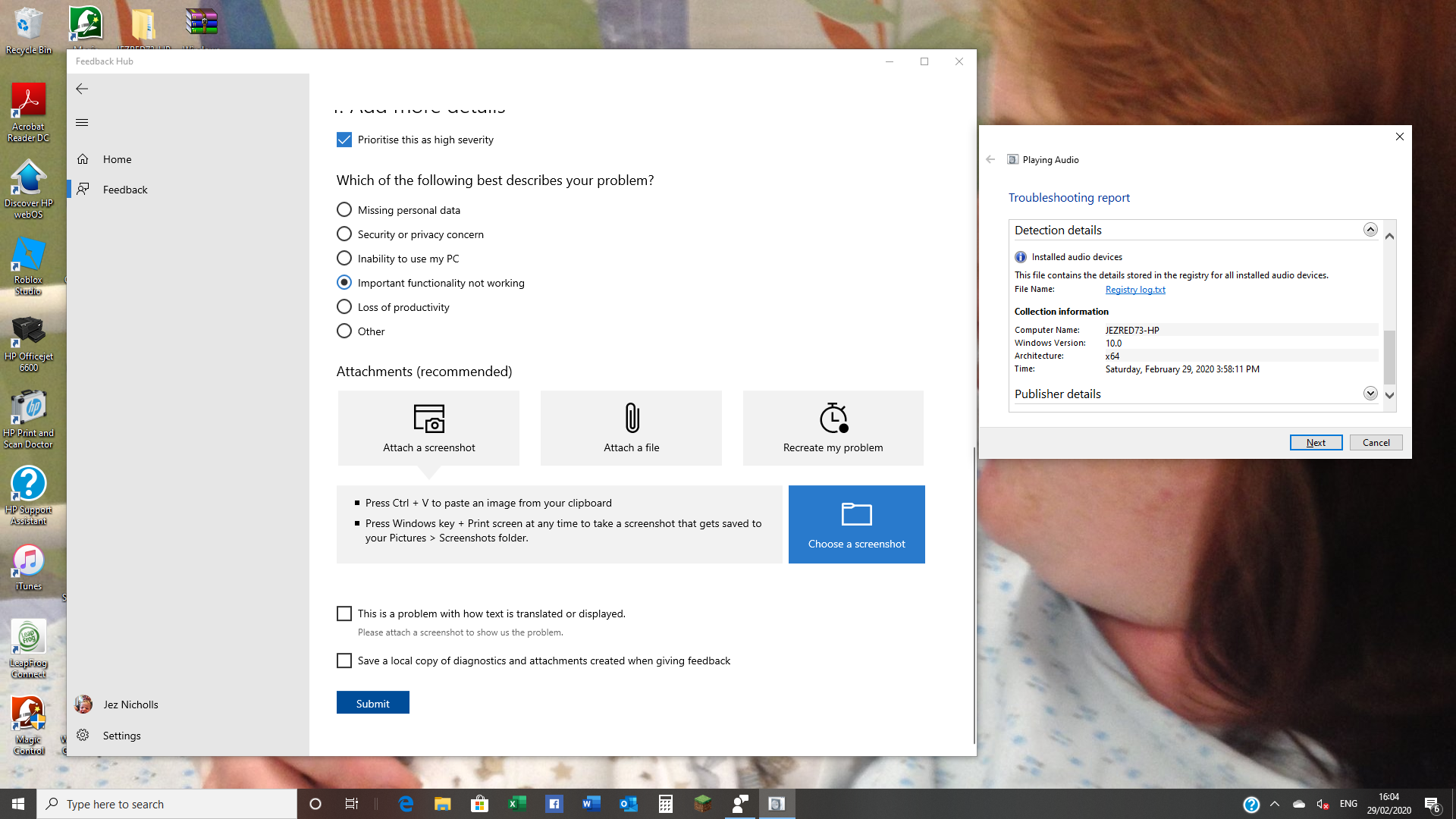 No Audio Output Device is installed. da922d81-5aeb-4c04-bdc8-dcb52d5ce695?upload=true.png