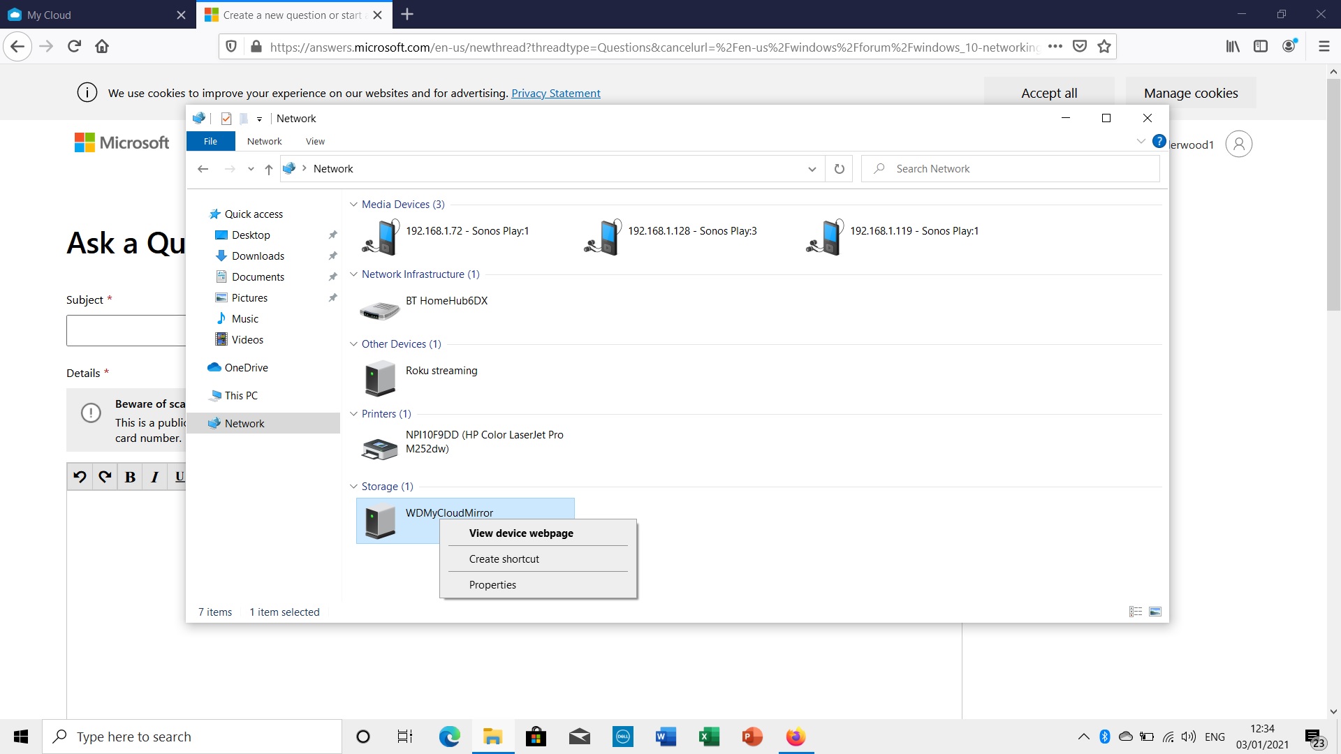 Cannot open WD my cloud mirror despite being able to see it on the network daf7ac6e-497e-4fd4-a299-4c1af8fc18c1?upload=true.jpg