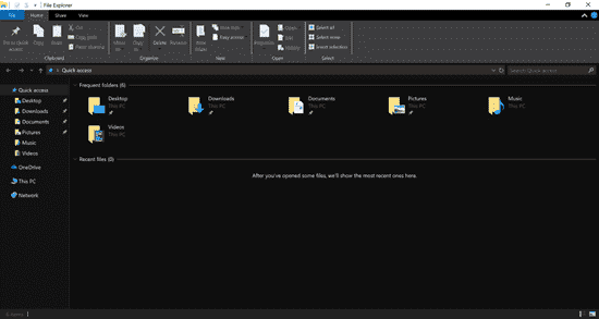 File Explorer does not adjust with Windows 10 dark theme dark-theme-in-file-explorer-2.png