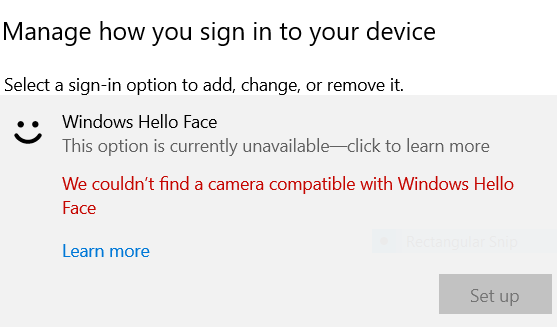 Windows Hello Face - The option is currently unavailable db1029e3-d68b-405a-8aec-3da139fa0bc5?upload=true.png